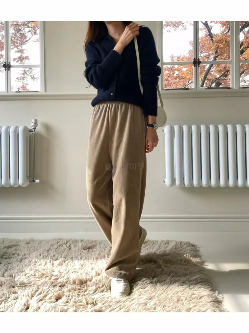 Floaty - Korean Women Fashion - #momslook - Veloure Pants - 4