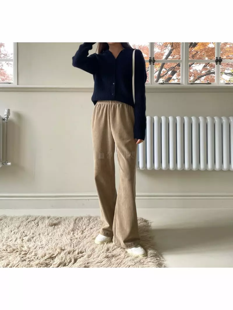 Floaty - Korean Women Fashion - #momslook - Veloure Pants - 5
