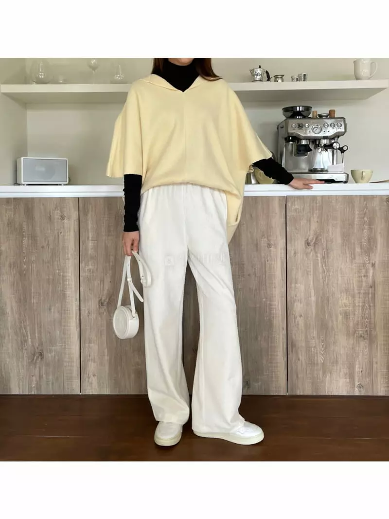 Floaty - Korean Women Fashion - #vintageinspired - Veloure Pants - 7