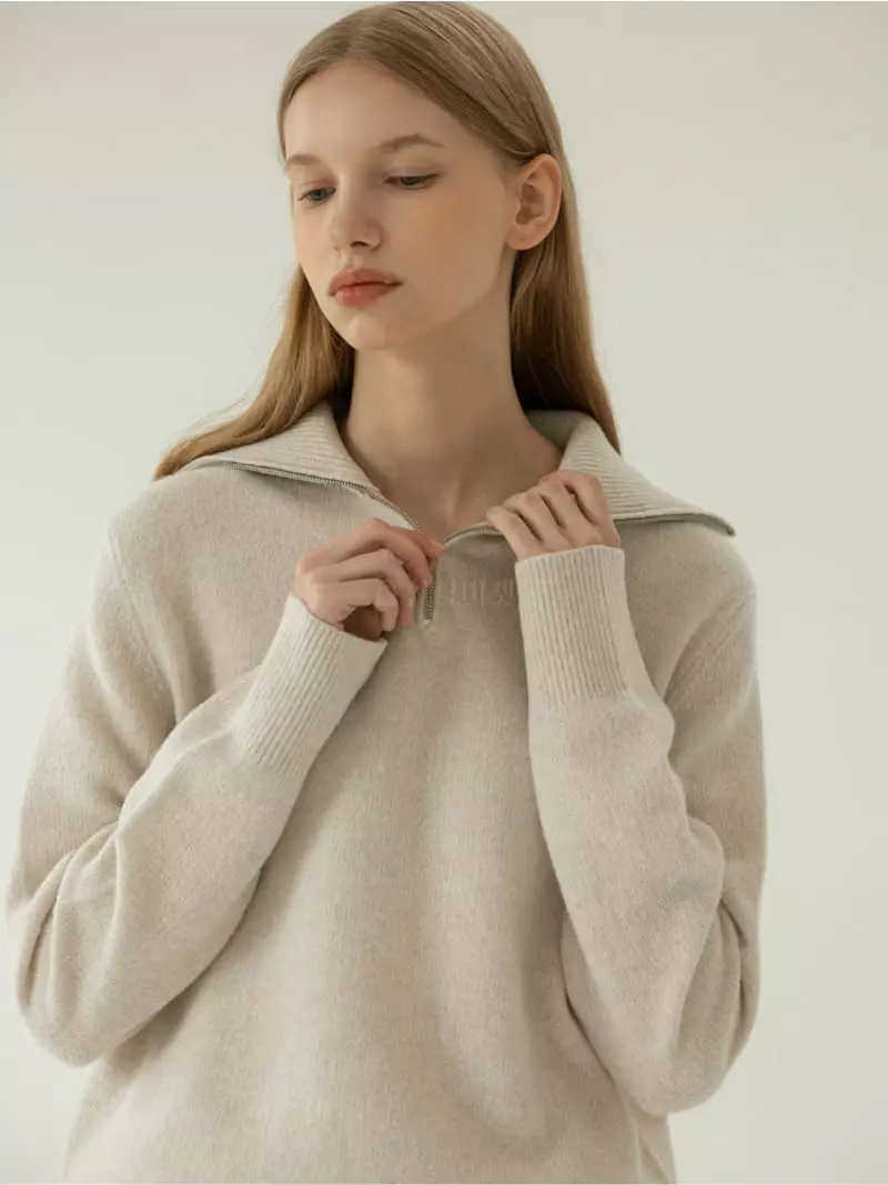 Floaty - Korean Women Fashion - #womensfashion - Jenny Collar Knit Tee