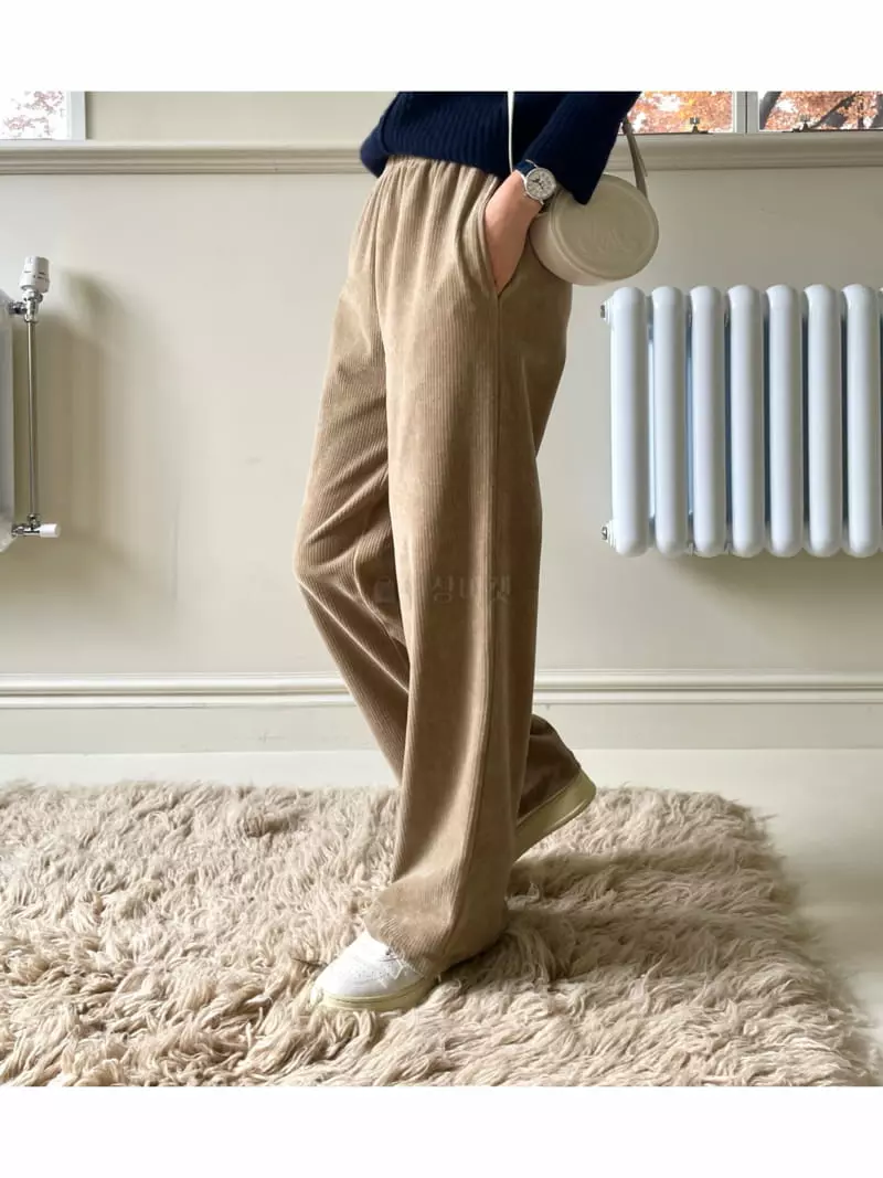 Floaty - Korean Women Fashion - #womensfashion - Veloure Pants - 6