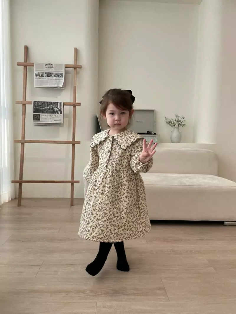 Flower J - Korean Children Fashion - #designkidswear - Embrodiery One-piece - 2