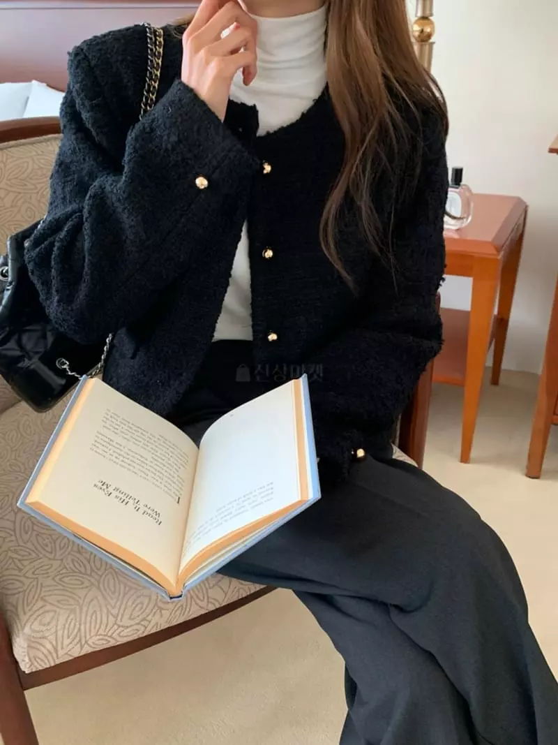 Flutter - Korean Women Fashion - #womensfashion - Better Twid Jacket - 4