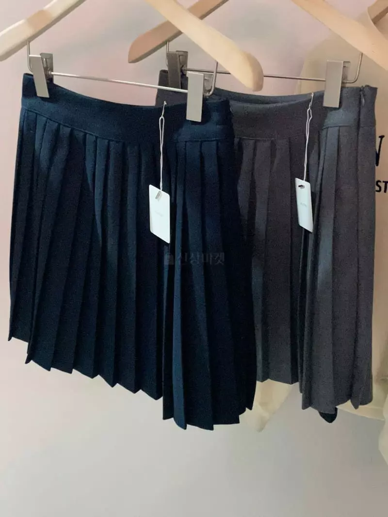 Flutter - Korean Women Fashion - #momslook - Roen Pleats Skirt