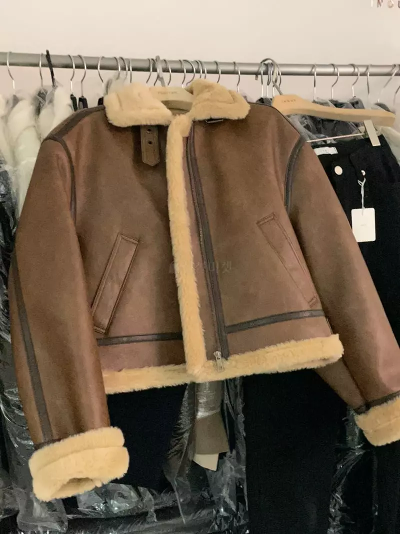 Flutter - Korean Women Fashion - #momslook - Leather Jacket - 2