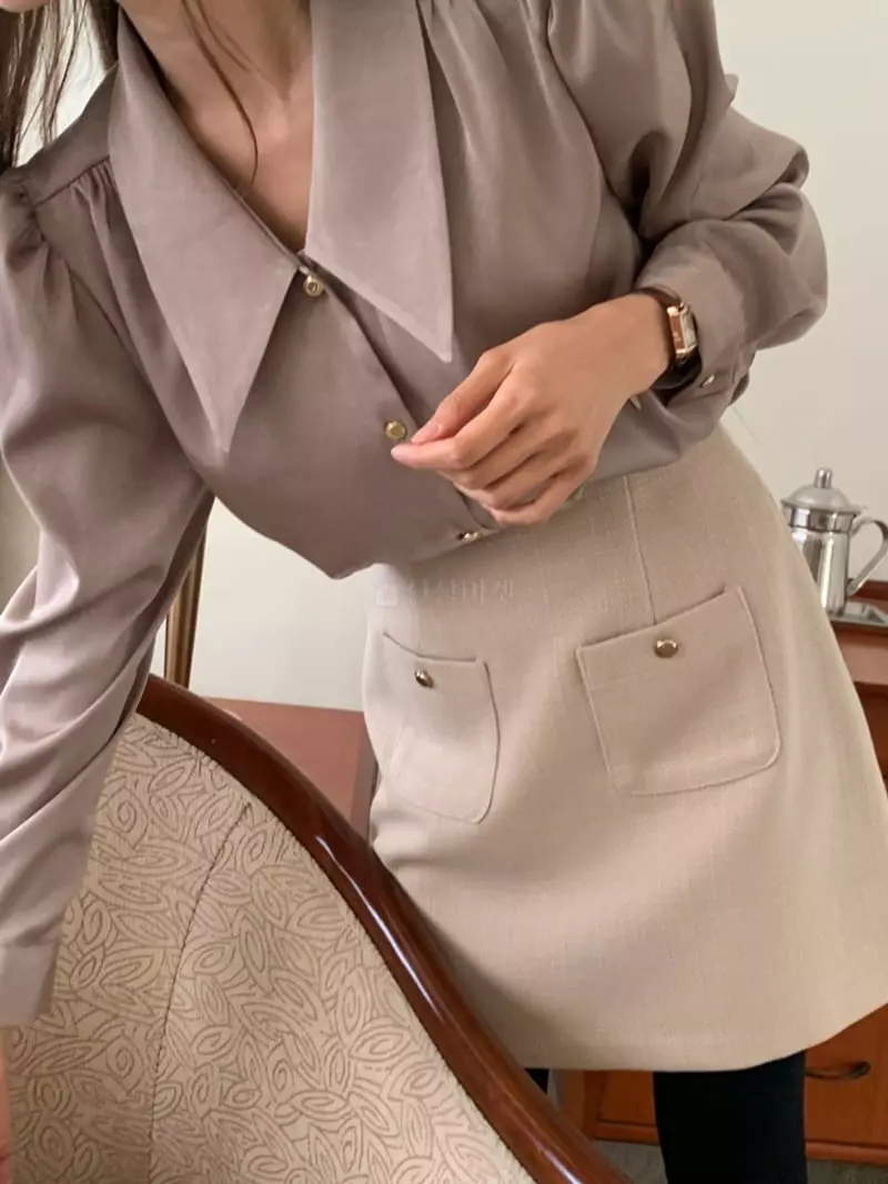 Flutter - Korean Women Fashion - #momslook - Beatr Blouse - 10