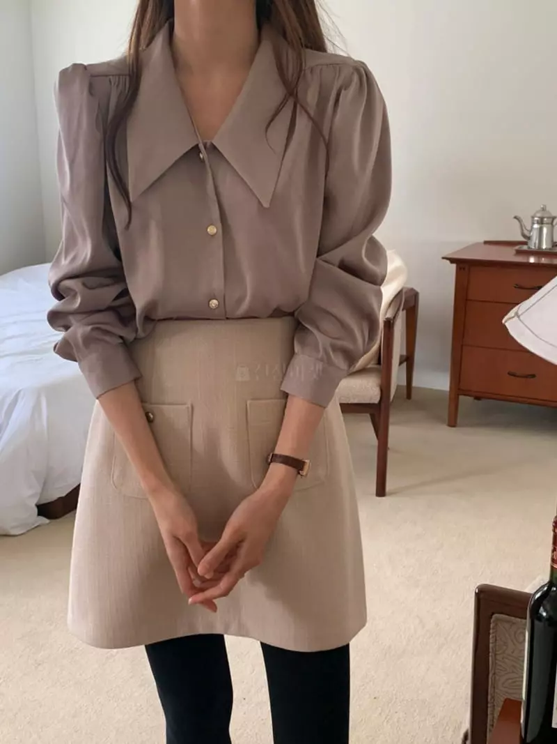 Flutter - Korean Women Fashion - #momslook - Beatr Blouse - 12
