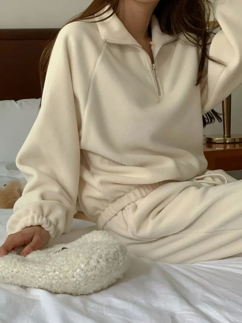 Flutter - Korean Women Fashion - #momslook - Fleece Zip-up - 7