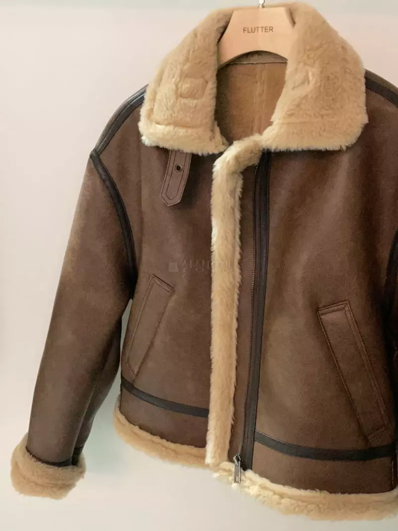 Flutter - Korean Women Fashion - #pursuepretty - Leather Jacket - 6