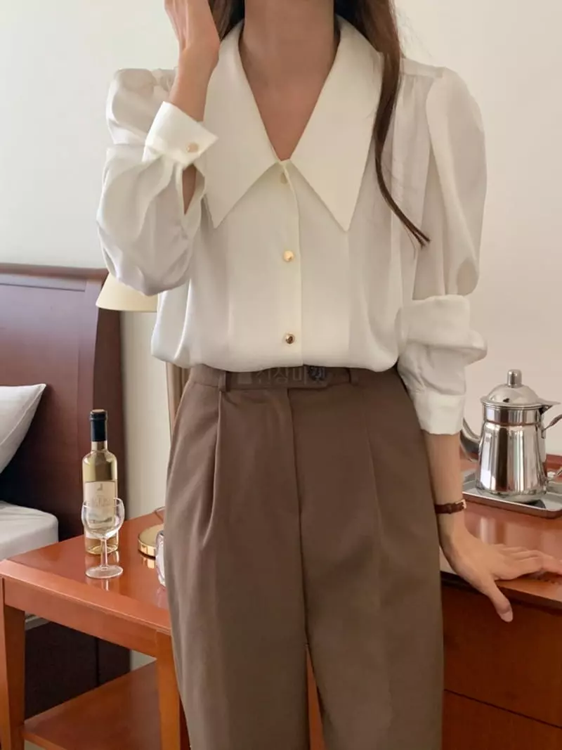 Flutter - Korean Women Fashion - #vintagekidsstyle - Beatr Blouse - 4