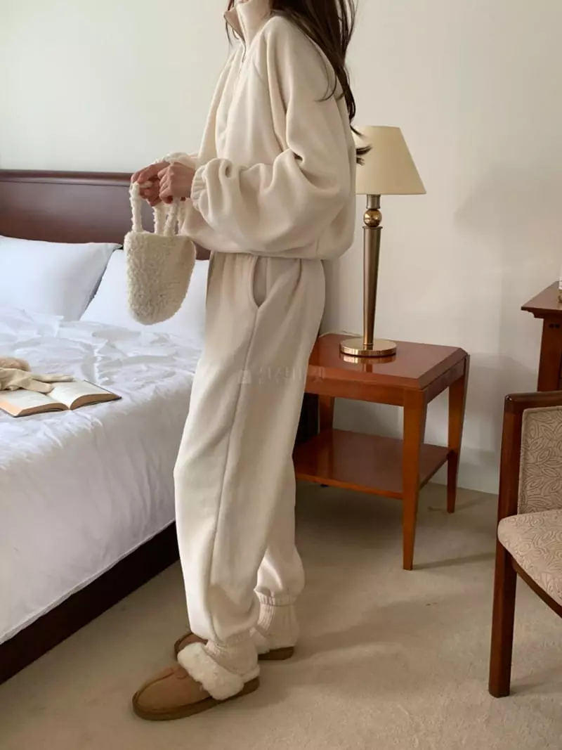 Flutter - Korean Women Fashion - #pursuepretty - Fleece Zip-up