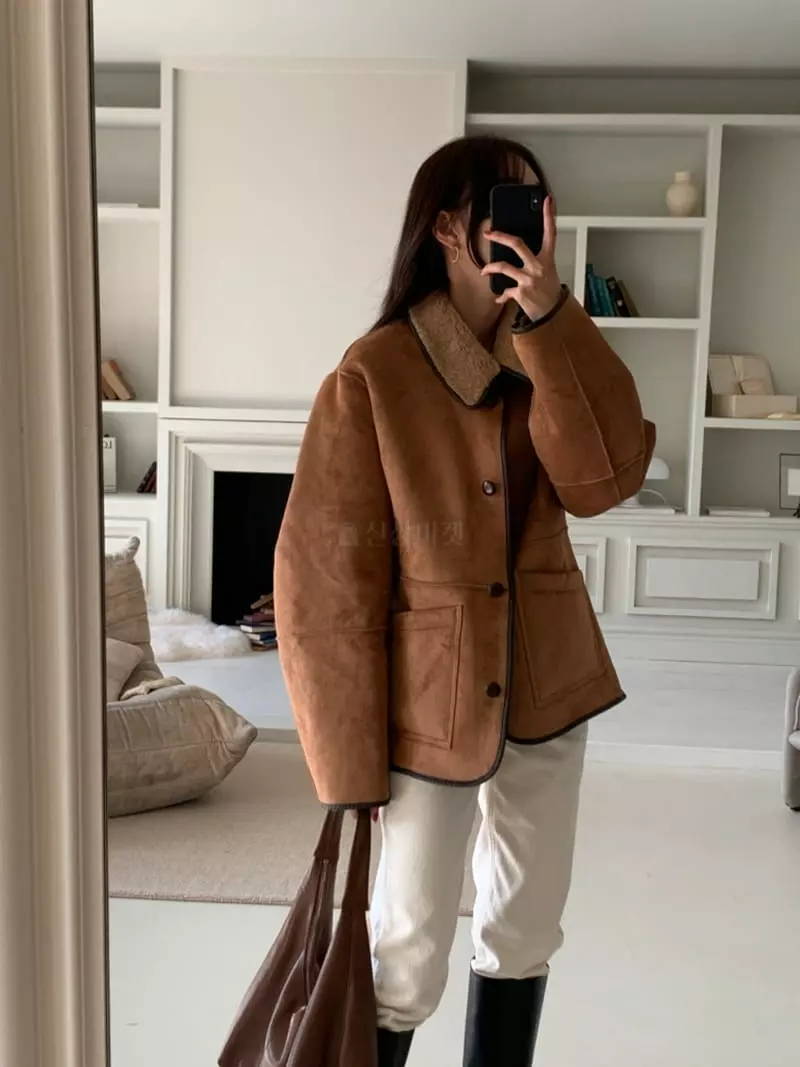 Flutter - Korean Women Fashion - #restrostyle - Reversible Jacket - 10