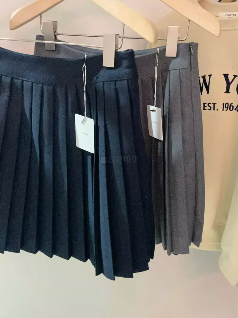 Flutter - Korean Women Fashion - #romanticstyle - Roen Pleats Skirt - 9