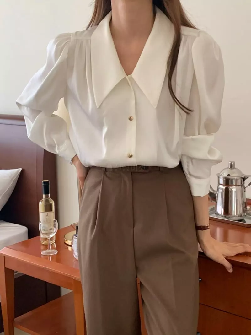 Flutter - Korean Women Fashion - #romanticstyle - Beatr Blouse - 6