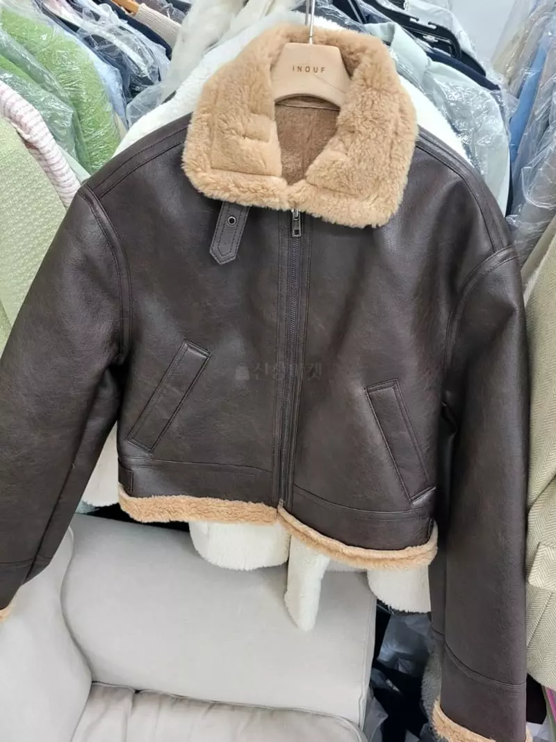 Flutter - Korean Women Fashion - #shopsmall - Leather Jacket - 9