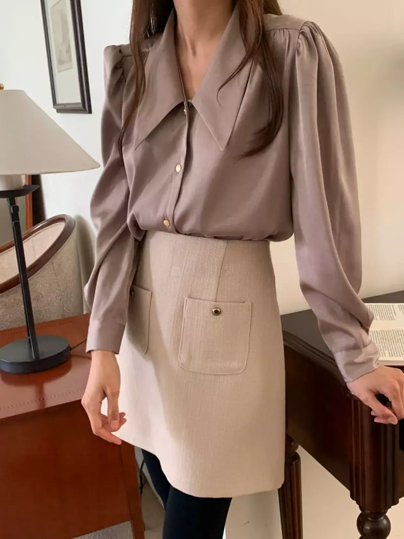 Flutter - Korean Women Fashion - #thatsdarling - Beatr Blouse - 8