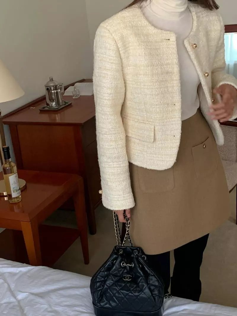 Flutter - Korean Women Fashion - #vintageinspired - Better Twid Jacket - 10