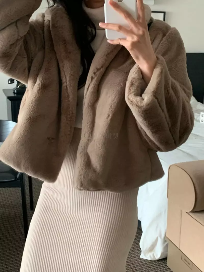 Flutter - Korean Women Fashion - #vintageinspired - Mink Jacket - 9
