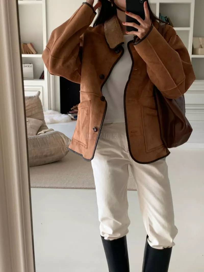 Flutter - Korean Women Fashion - #vintageinspired - Reversible Jacket - 7