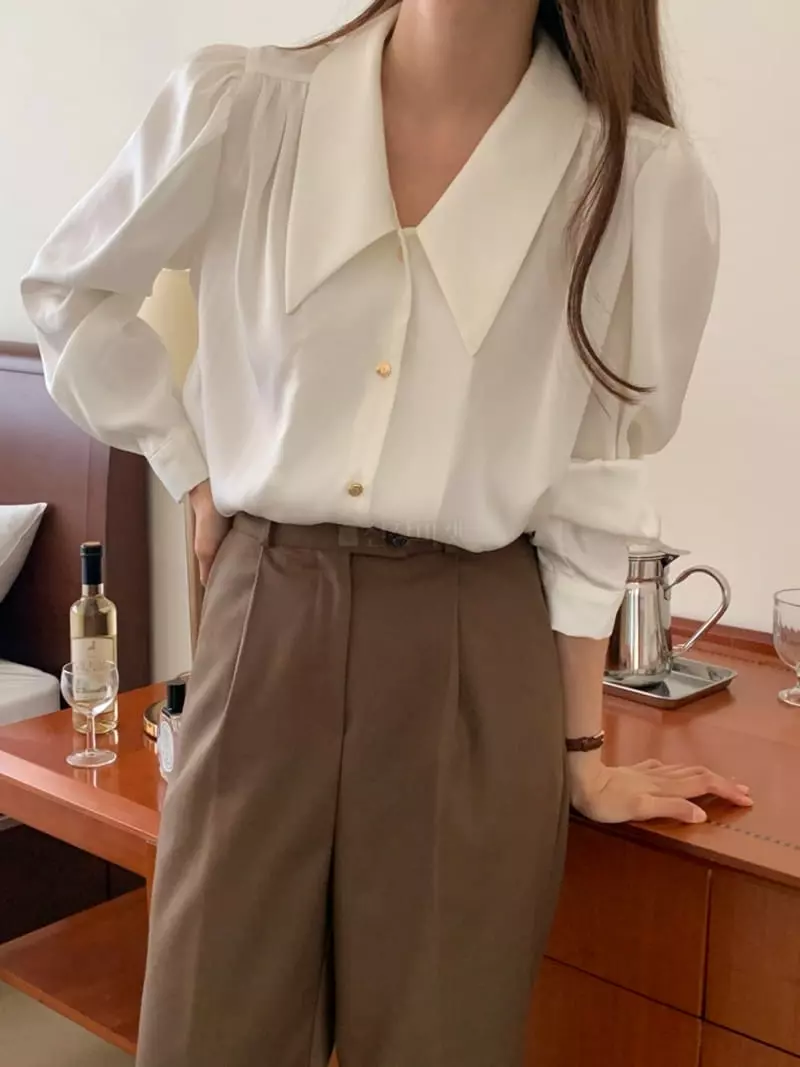 Flutter - Korean Women Fashion - #vintageinspired - Beatr Blouse - 2