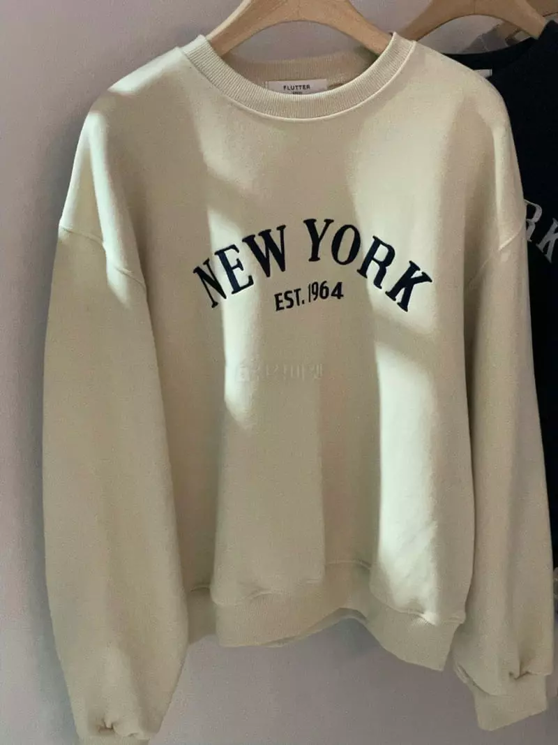 Flutter - Korean Women Fashion - #vintageinspired - Newyork Sweatshirt