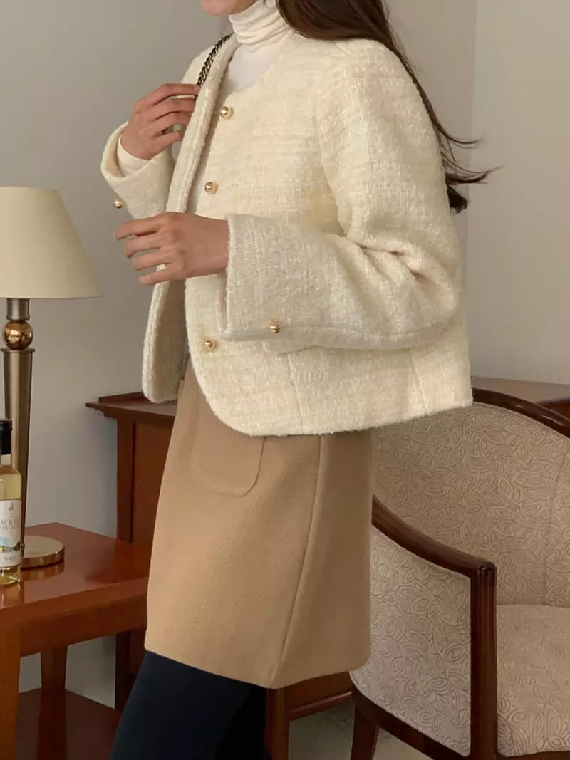 Flutter - Korean Women Fashion - #vintagekidsstyle - Better Twid Jacket - 11