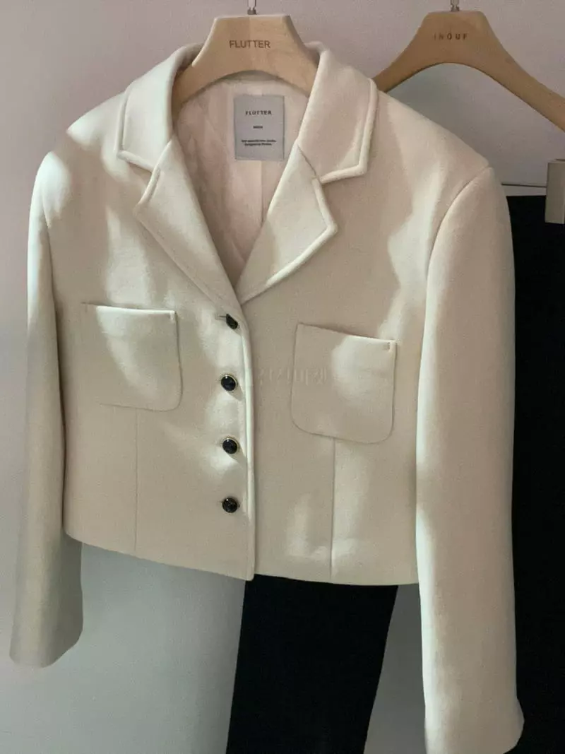Flutter - Korean Women Fashion - #womensfashion - Ivory Jacket