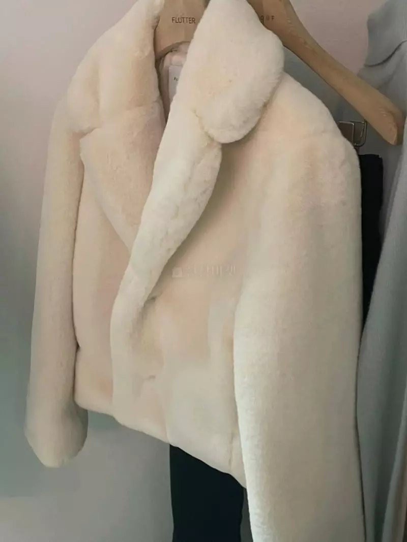 Flutter - Korean Women Fashion - #momslook - Mink Jacket - 4
