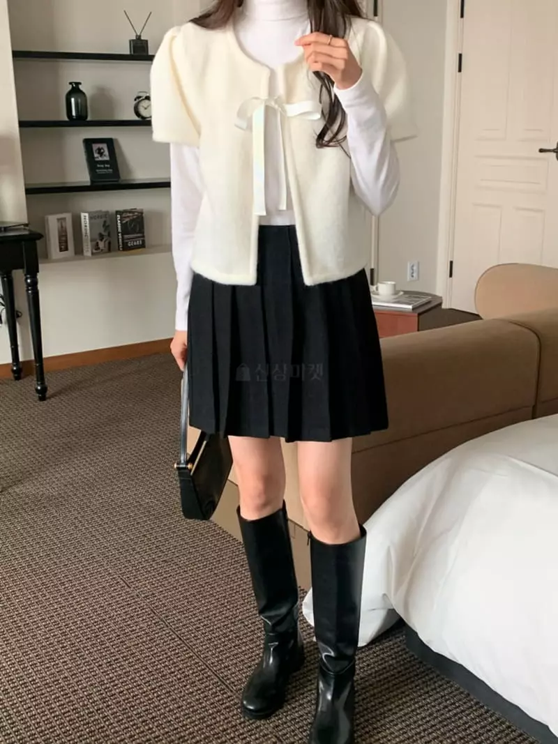 Flutter - Korean Women Fashion - #womensfashion - Ribbon Cardigan