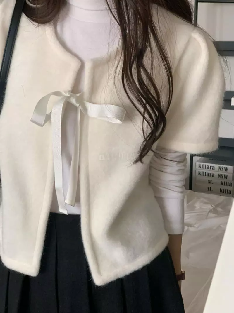 Flutter - Korean Women Fashion - #womensfashion - Ribbon Cardigan - 3