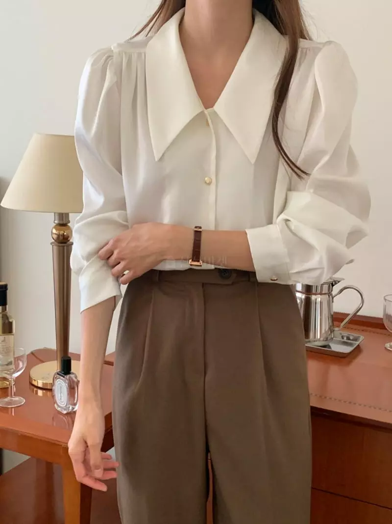 Flutter - Korean Women Fashion - #womensfashion - Beatr Blouse