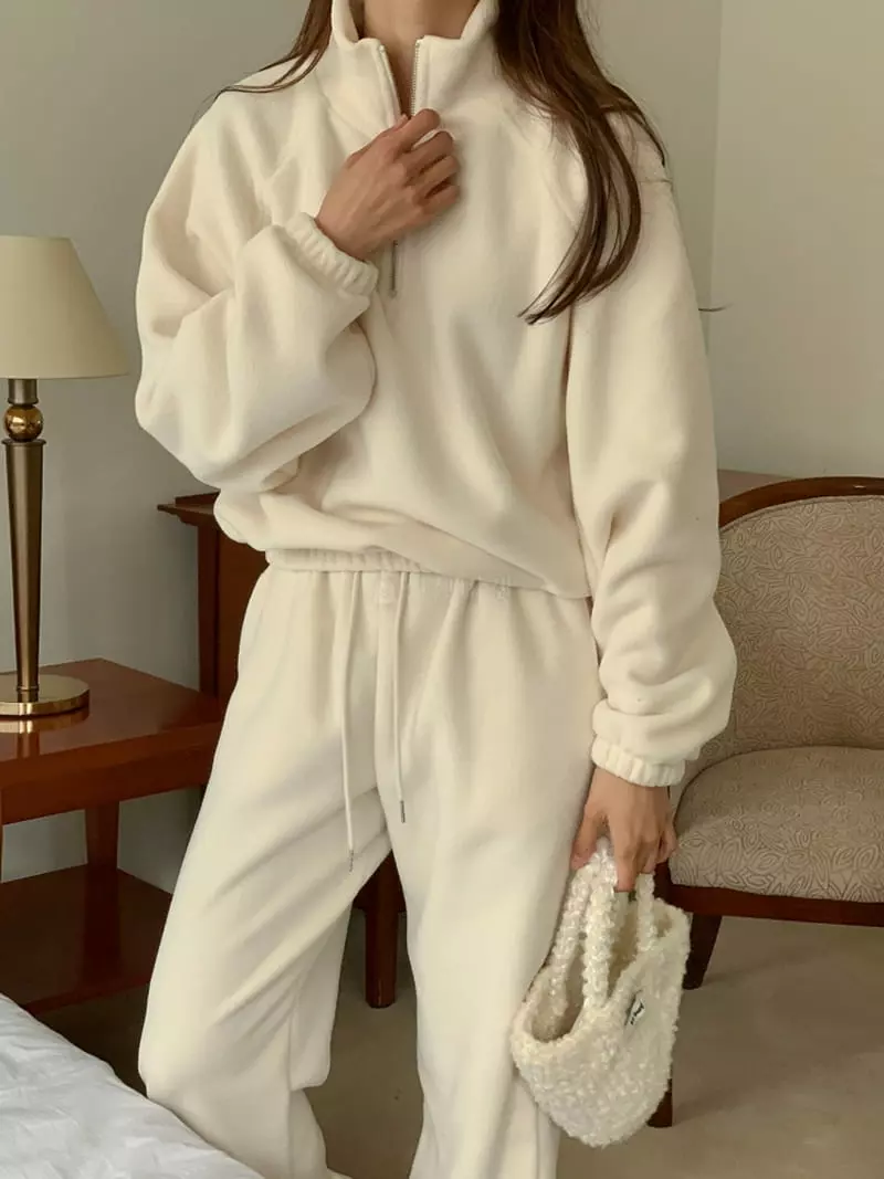Flutter - Korean Women Fashion - #womensfashion - Fleece Zip-up - 8