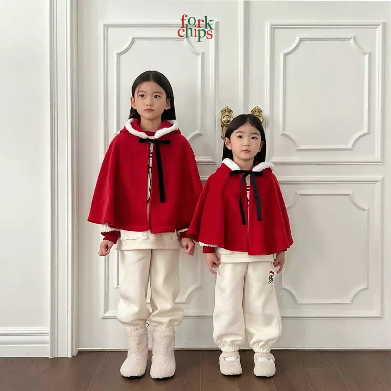 Fork Chips - Korean Baby Fashion - #babyboutique - Snata Cape - 12