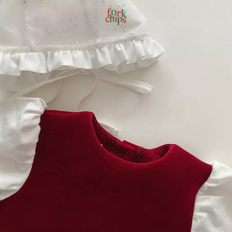 Fork Chips - Korean Baby Fashion - #babyboutique - Snow Frill Bonnet - 9