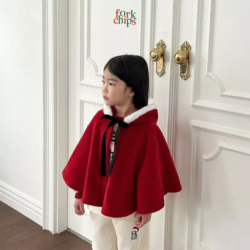 Fork Chips - Korean Baby Fashion - #babygirlfashion - Snata Cape - 2