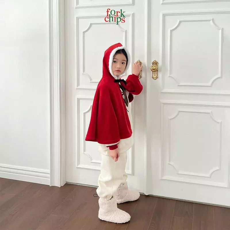 Fork Chips - Korean Baby Fashion - #babyootd - Snata Cape - 5