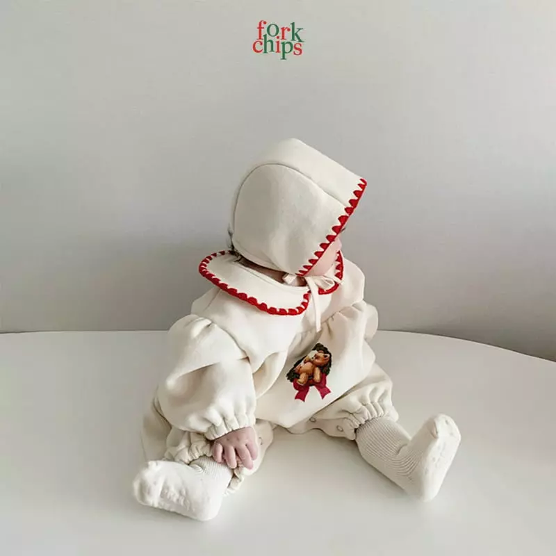 Fork Chips - Korean Baby Fashion - #babyoutfit - Tree Bonnet - 2
