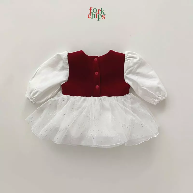 Fork Chips - Korean Baby Fashion - #onlinebabyshop - Snow Bodysuit - 6