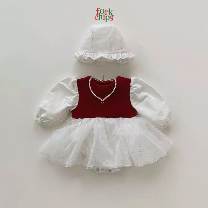 Fork Chips - Korean Baby Fashion - #smilingbaby - Snow Bodysuit - 7