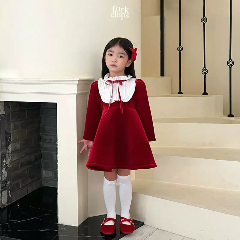 Fork Chips - Korean Children Fashion - #Kfashion4kids - Shopia One-piece - 6
