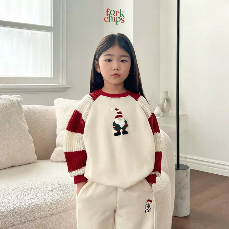 Fork Chips - Korean Children Fashion - #designkidswear - Snata Fairy Sweatshirt - 7