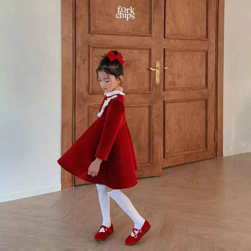 Fork Chips - Korean Children Fashion - #fashionkids - White Snow Ribbon Hairpin - 5