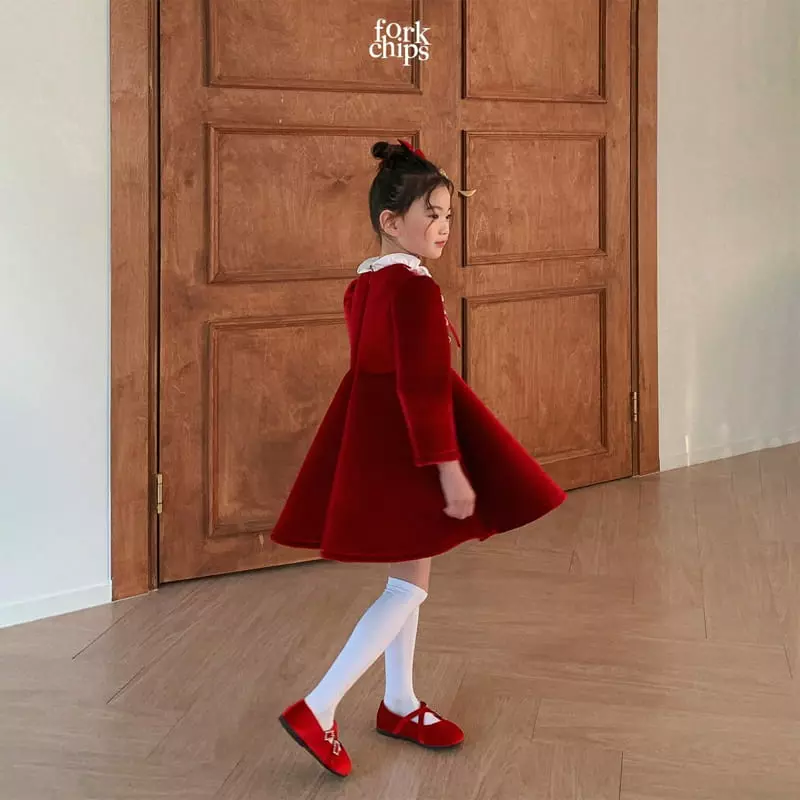 Fork Chips - Korean Children Fashion - #kidsstore - White Snow Ribbon Hairpin - 7