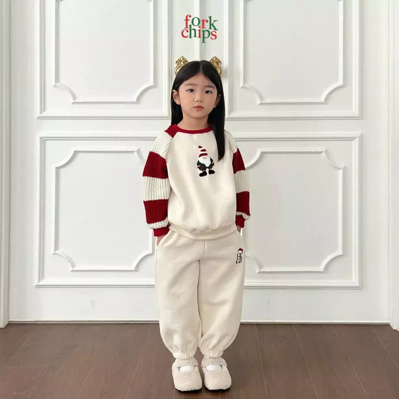 Fork Chips - Korean Children Fashion - #kidsstore - Snata Fairy Sweatshirt - 11