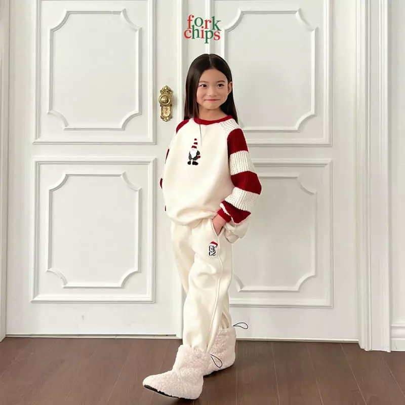 Fork Chips - Korean Children Fashion - #toddlerclothing - Snata Fairy Sweatshirt - 4
