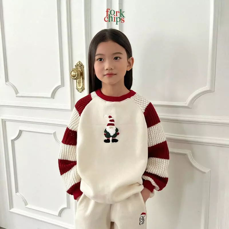 Fork Chips - Korean Children Fashion - #todddlerfashion - Snata Fairy Sweatshirt - 2