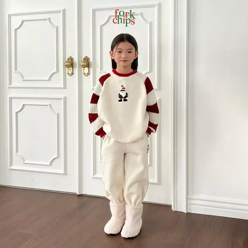 Fork Chips - Korean Children Fashion - #toddlerclothing - Snata Fairy Sweatshirt - 3