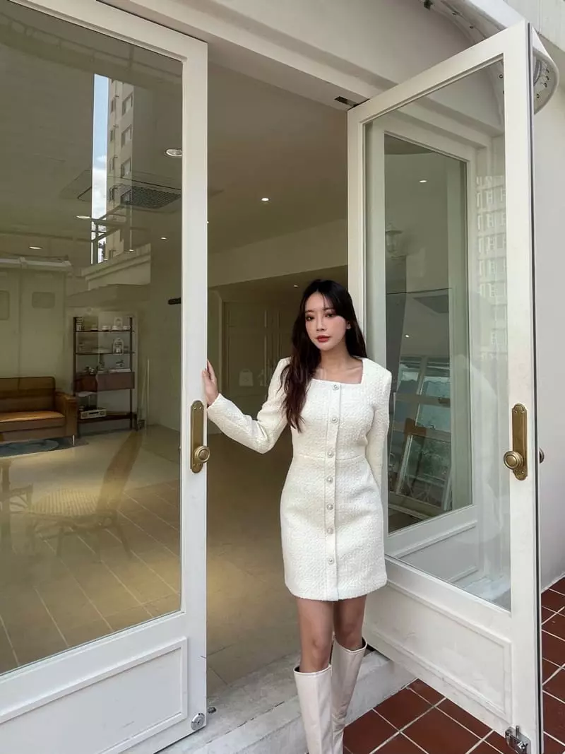 Four Eight - Korean Women Fashion - #womensfashion - Cbbokle Twid One-piece - 4