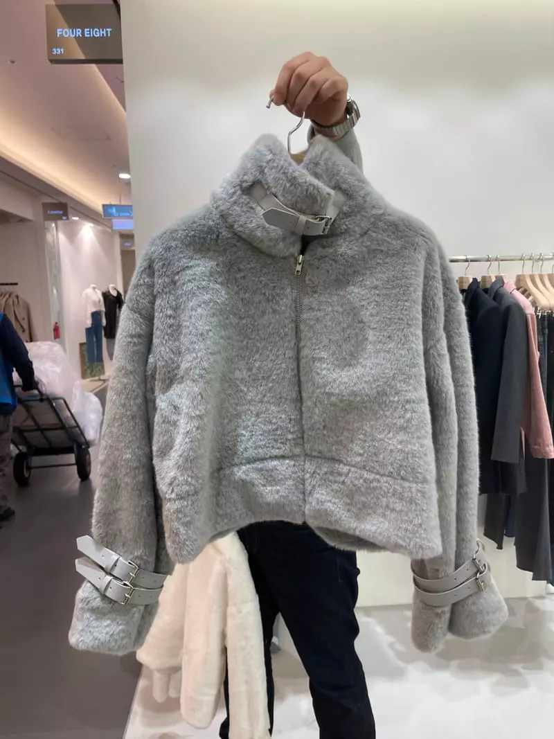 Four Eight - Korean Women Fashion - #momslook - Mink Jacket - 7