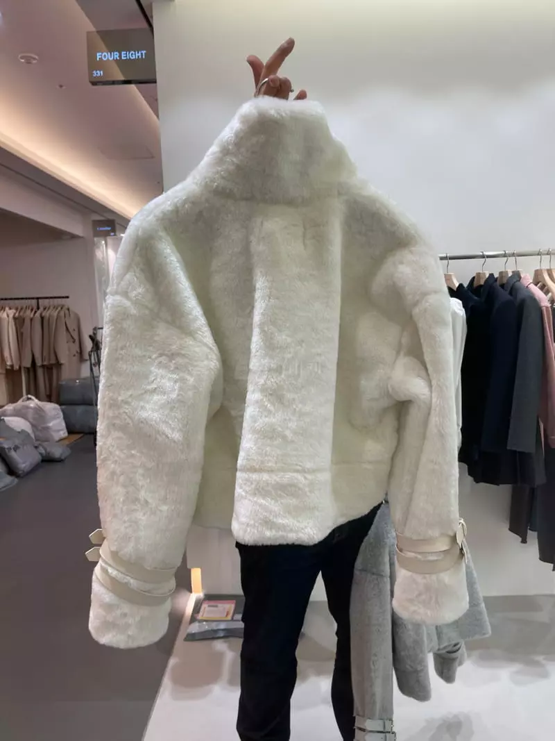 Four Eight - Korean Women Fashion - #momslook - Mink Jacket - 9